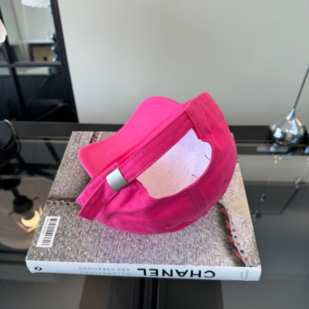 💖 Acne Studios Pink Square Logo Dad Hat Cap - Picture 7 of 8